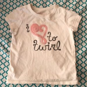 I love to twirl baby girl shirt